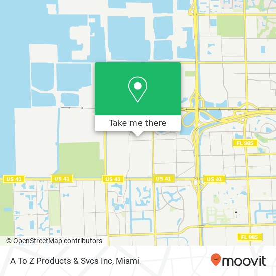 A To Z Products & Svcs Inc map