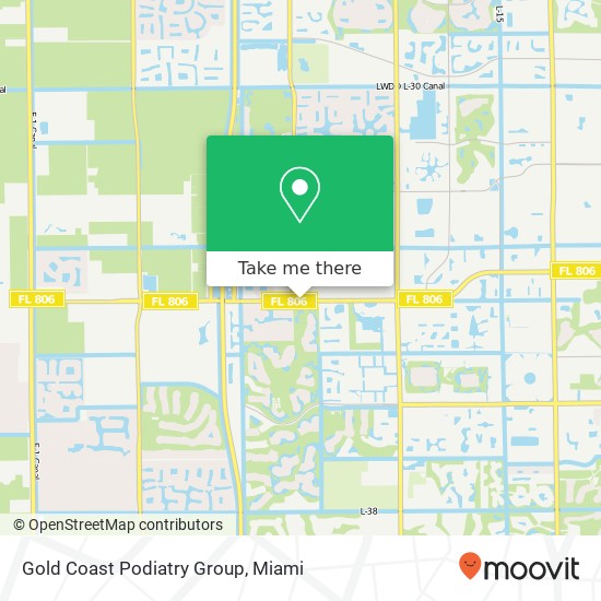 Mapa de Gold Coast Podiatry Group