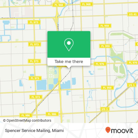 Mapa de Spencer Service Mailing