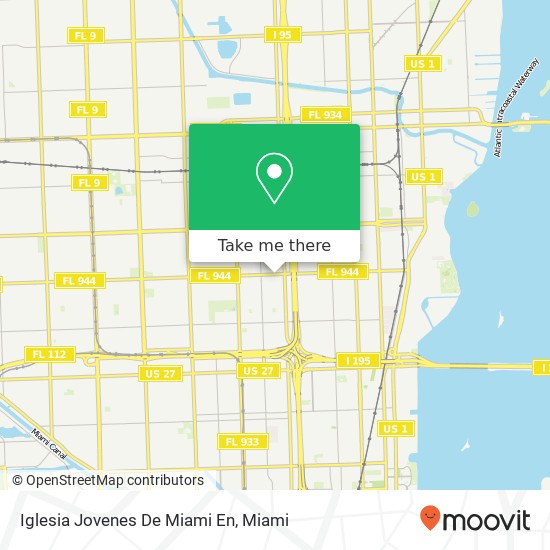 Iglesia Jovenes De Miami En map