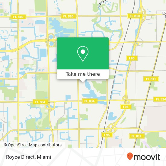 Royce Direct map