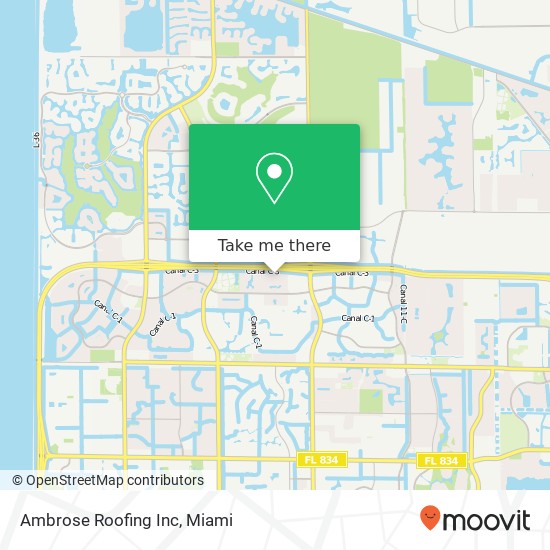 Ambrose Roofing Inc map