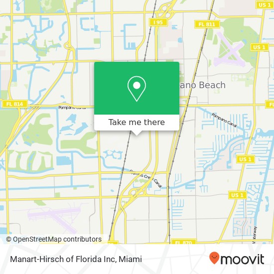 Mapa de Manart-Hirsch of Florida Inc