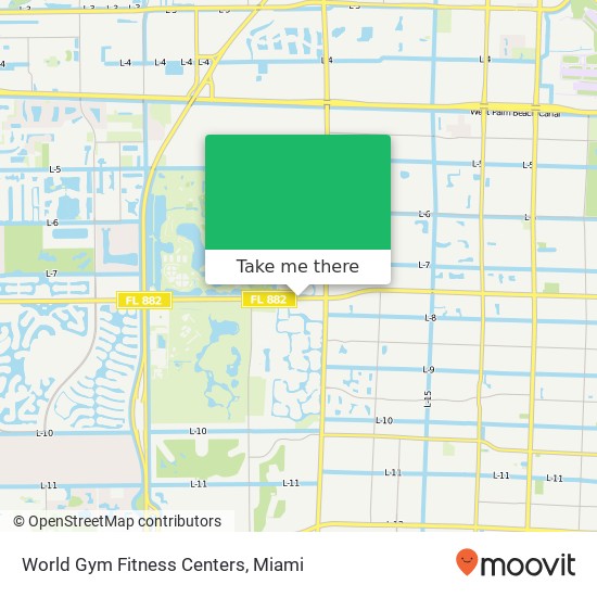 Mapa de World Gym Fitness Centers