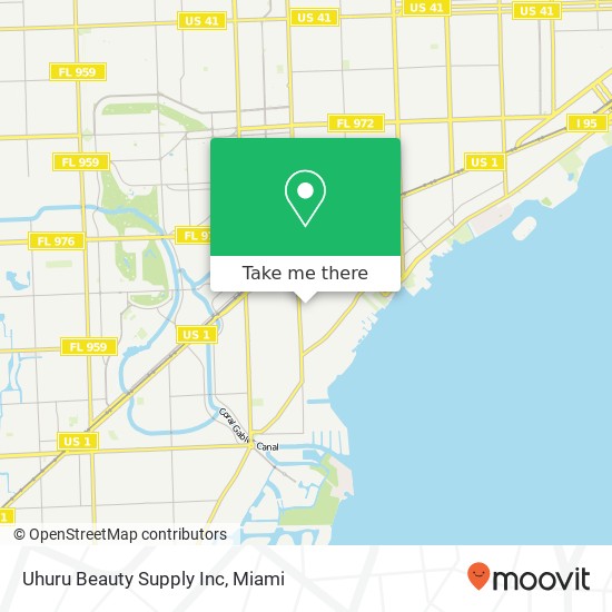 Uhuru Beauty Supply Inc map