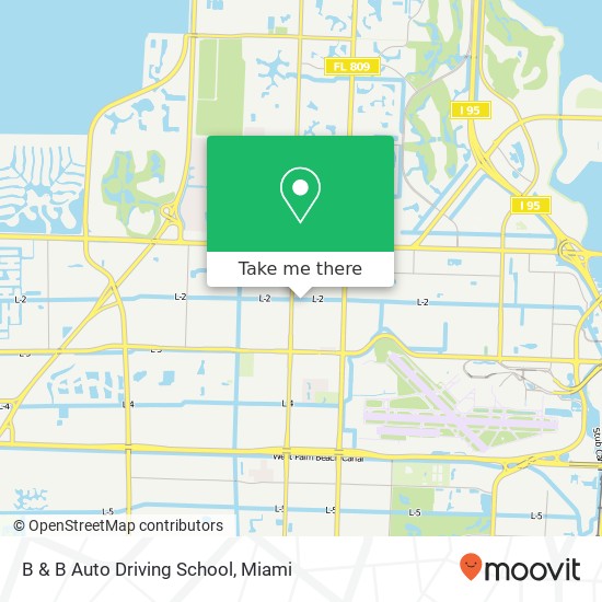 B & B Auto Driving School map