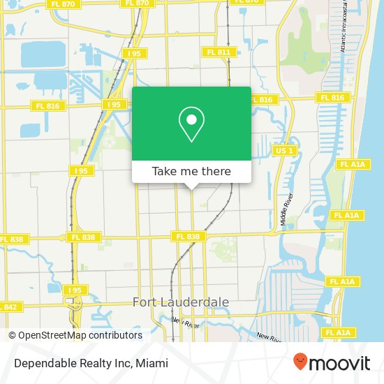 Dependable Realty Inc map