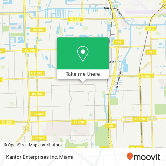 Kantor Enterprises Inc map