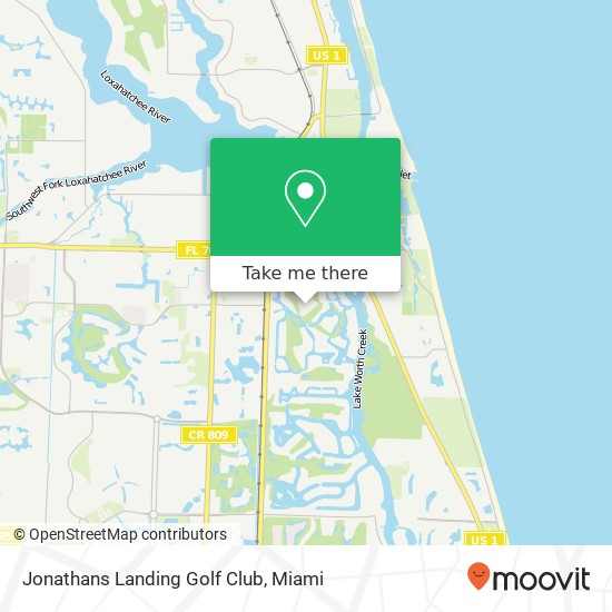 Mapa de Jonathans Landing Golf Club