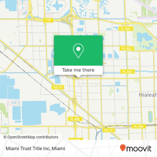 Mapa de Miami Trust Title Inc