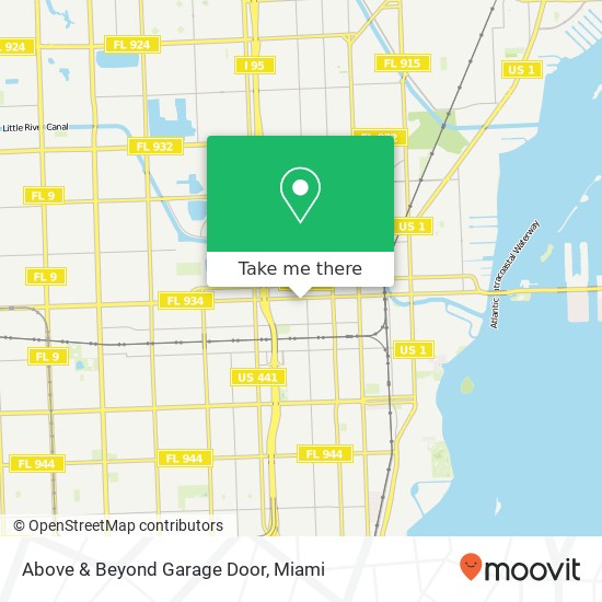 Above & Beyond Garage Door map