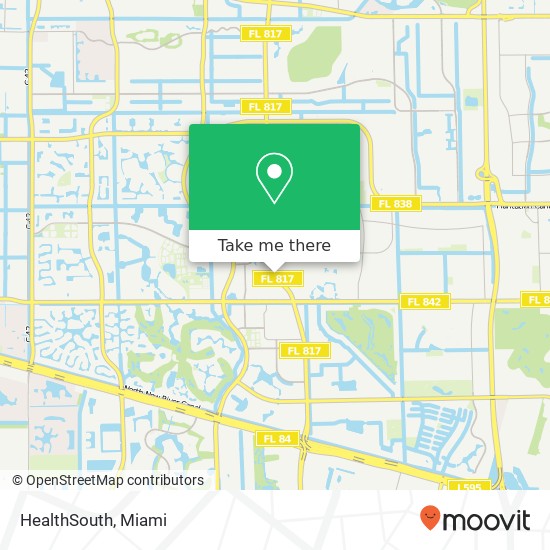 HealthSouth map