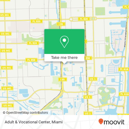 Adult & Vocational Center map
