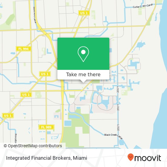 Mapa de Integrated Financial Brokers