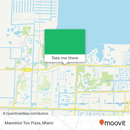 Manninos Too Pizza map