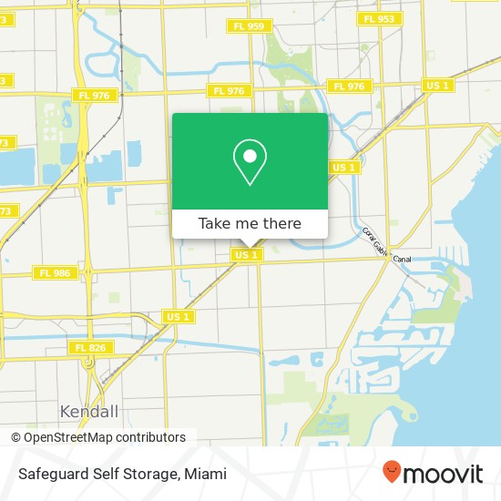 Mapa de Safeguard Self Storage