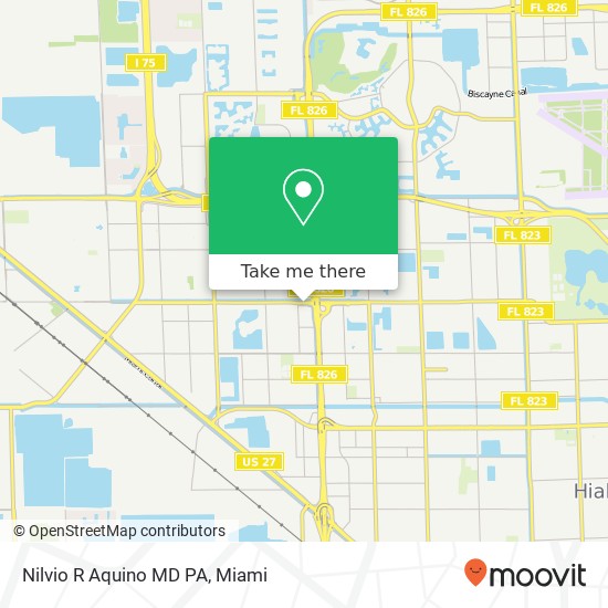 Nilvio R Aquino MD PA map