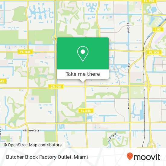 Butcher Block Factory Outlet map