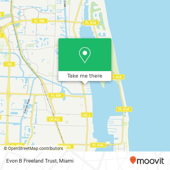 Evon B Freeland Trust map