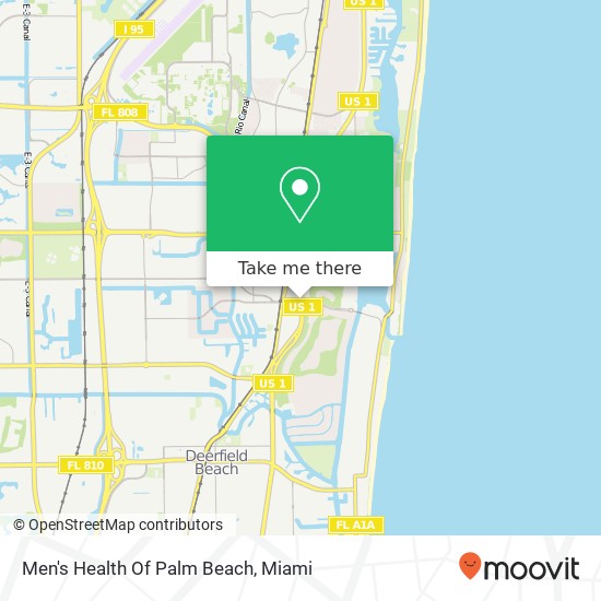 Men's Health Of Palm Beach map