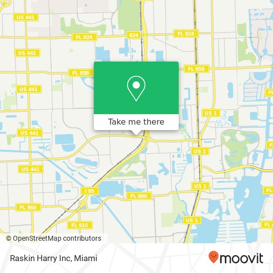 Raskin Harry Inc map