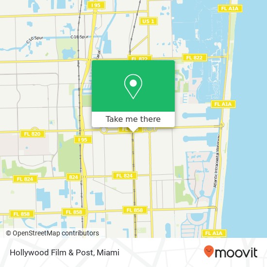 Hollywood Film & Post map