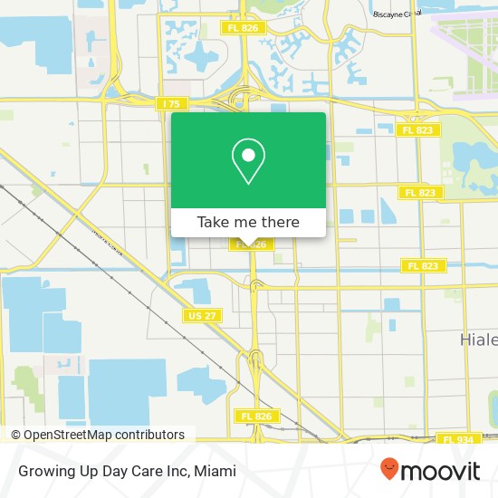 Mapa de Growing Up Day Care Inc