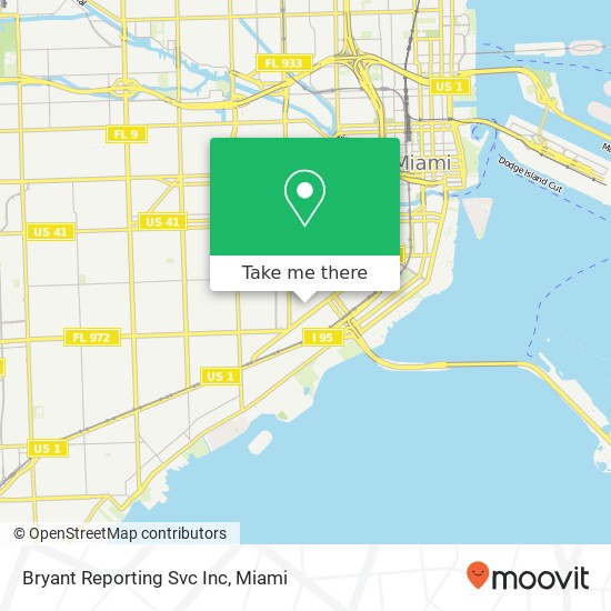 Bryant Reporting Svc Inc map