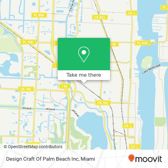 Mapa de Design Craft Of Palm Beach Inc