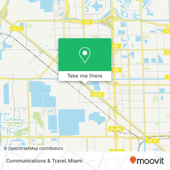 Communications & Travel map