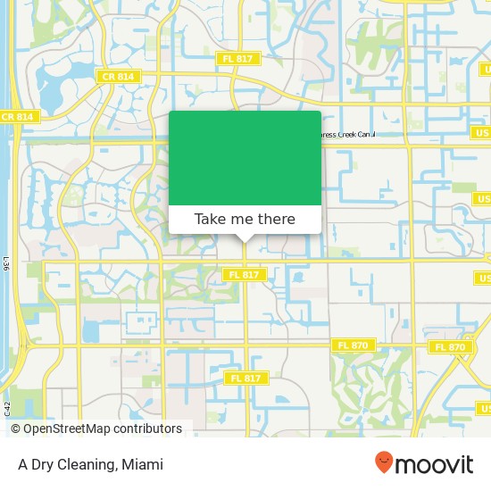 A Dry Cleaning map