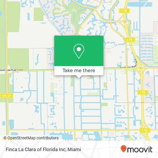 Mapa de Finca La Clara of Florida Inc