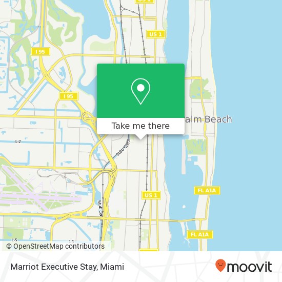 Mapa de Marriot Executive Stay