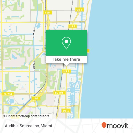 Audible Source Inc map