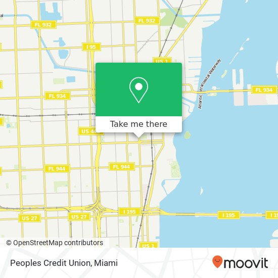 Mapa de Peoples Credit Union