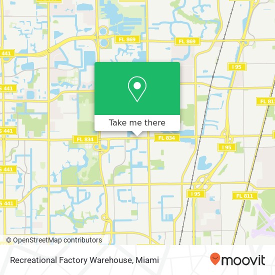 Recreational Factory Warehouse map