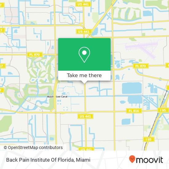 Back Pain Institute Of Florida map