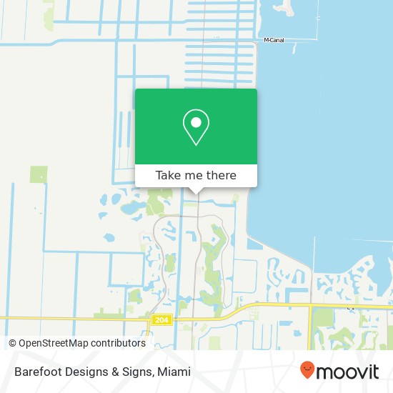 Barefoot Designs & Signs map
