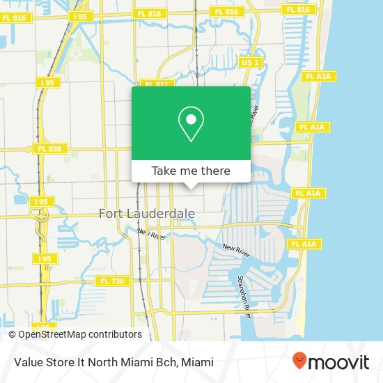 Mapa de Value Store It North Miami Bch