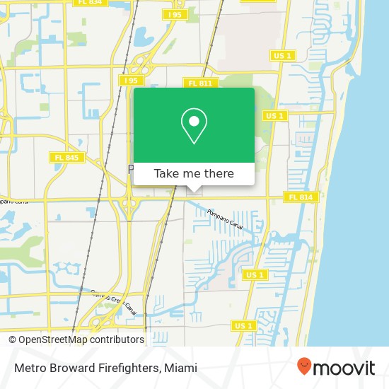 Mapa de Metro Broward Firefighters