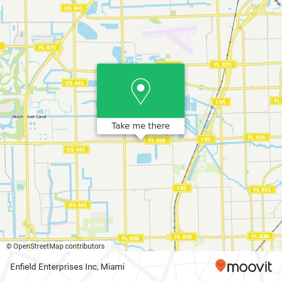Enfield Enterprises Inc map