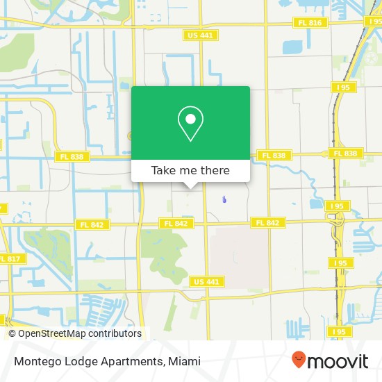 Mapa de Montego Lodge Apartments