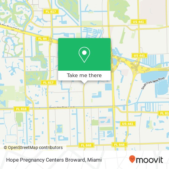 Hope Pregnancy Centers Broward map