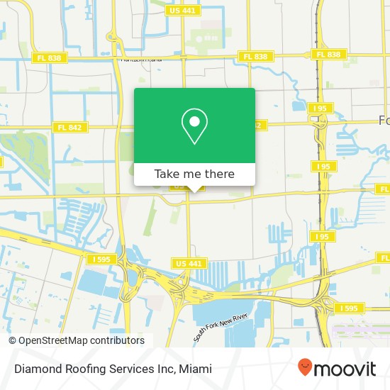 Mapa de Diamond Roofing Services Inc