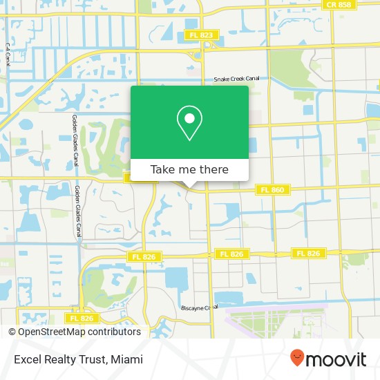 Mapa de Excel Realty Trust