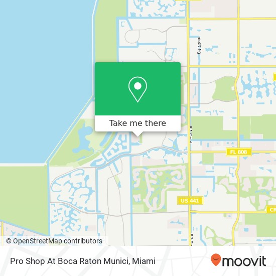 Mapa de Pro Shop At Boca Raton Munici