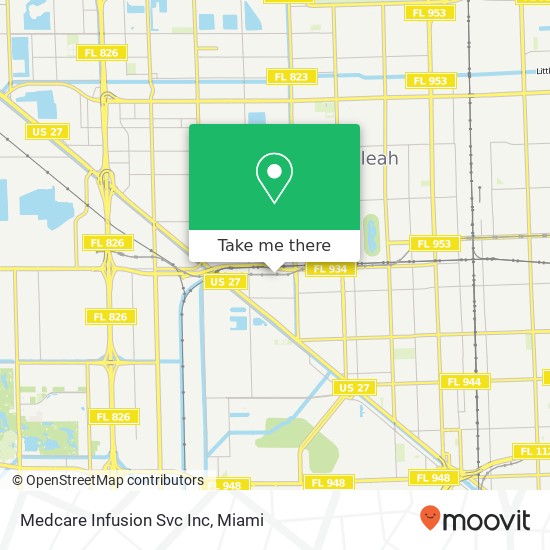 Medcare Infusion Svc Inc map