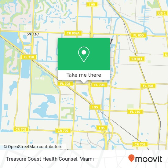 Treasure Coast Health Counsel map