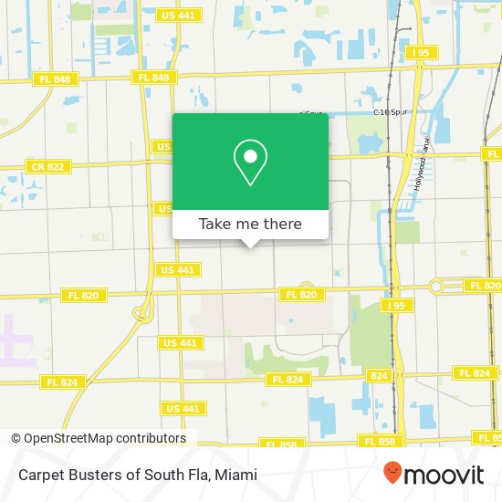 Carpet Busters of South Fla map