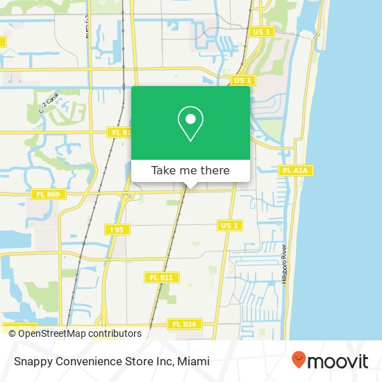 Snappy Convenience Store Inc map
